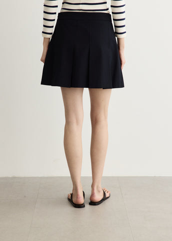 Pleated Mini Skirt