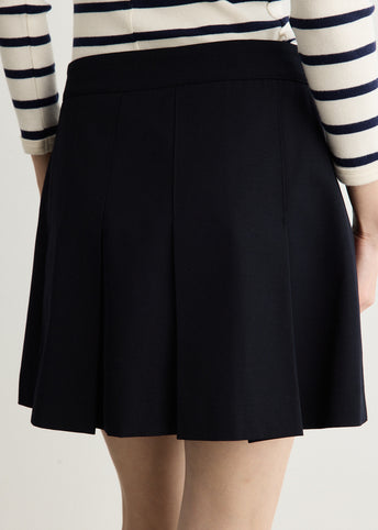 Pleated Mini Skirt