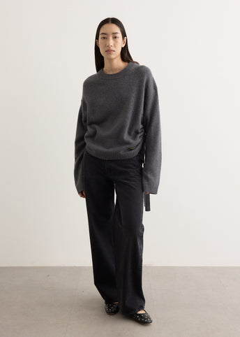 Future Wool Mix Oversized O-Neck Jumper
