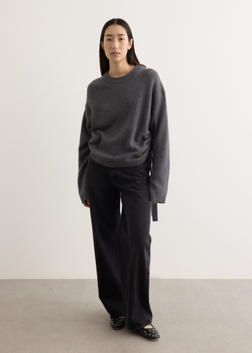 Future Wool Mix Oversized O-Neck Jumper