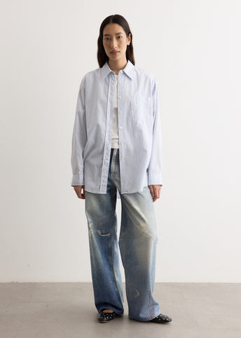 Full Cut Digital Print Denim Jeans