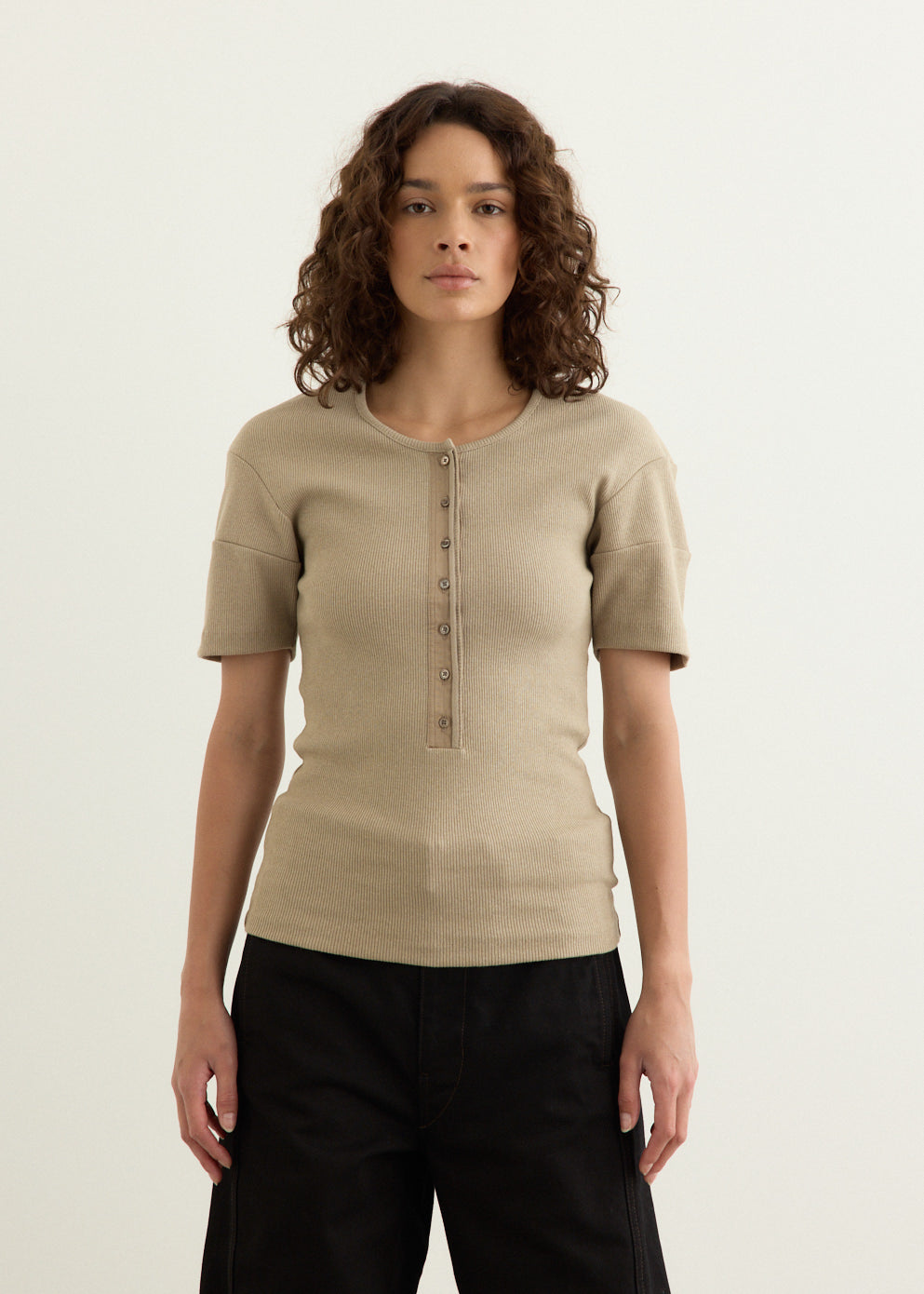 Fitted Henley Top