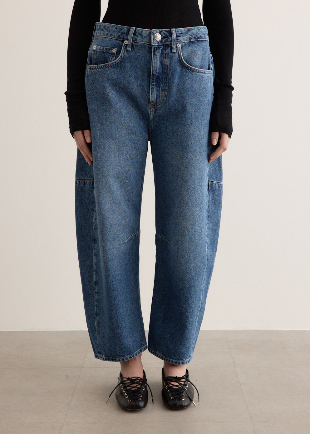 Charlie High-Rise Barrel Jeans