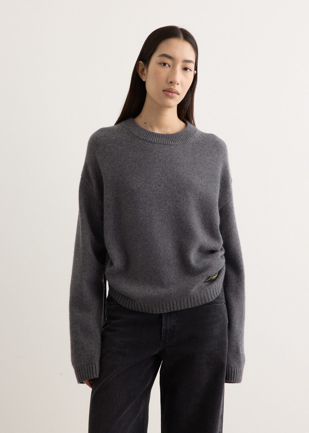 Future Wool Mix Oversized O-Neck Jumper