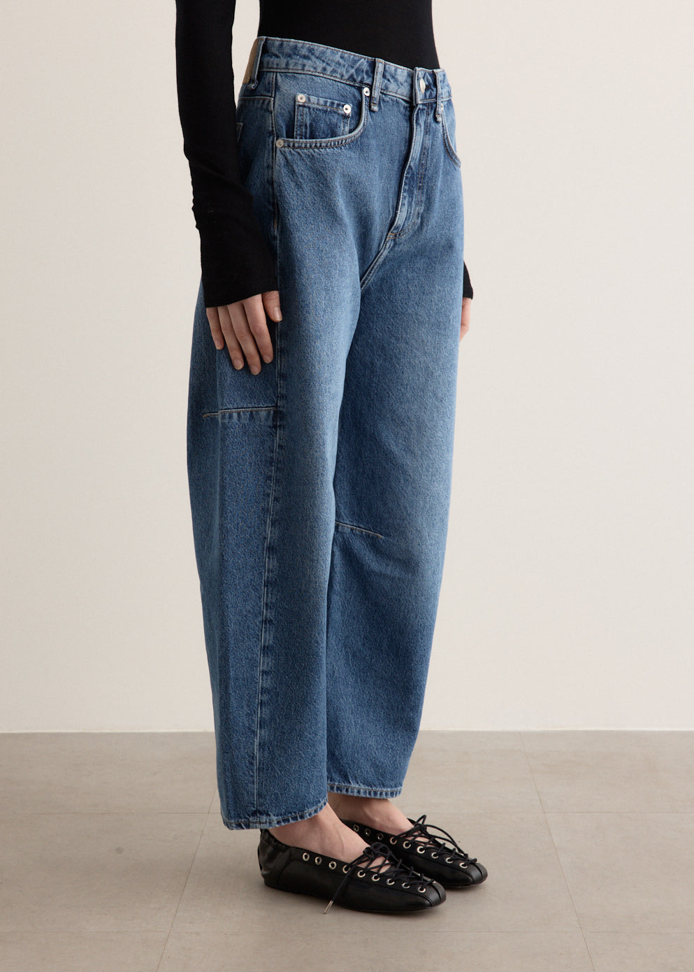Charlie High-Rise Barrel Jeans