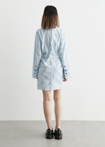 Twill Stripe Fitted Tunic