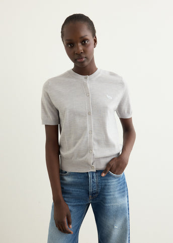 Baby Fox Fine Merino Short Sleeve Cardigan