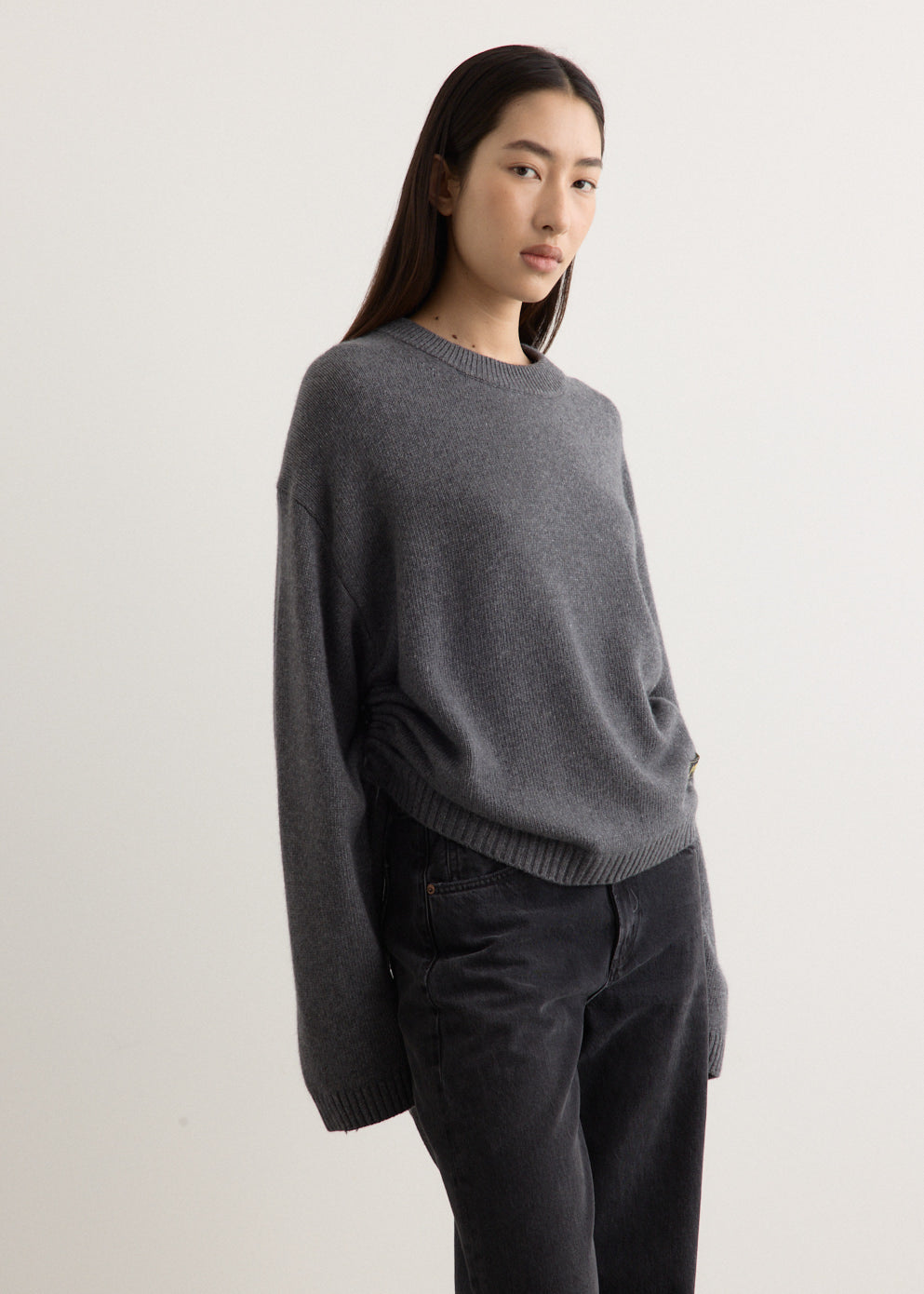 Future Wool Mix Oversized O-Neck Jumper