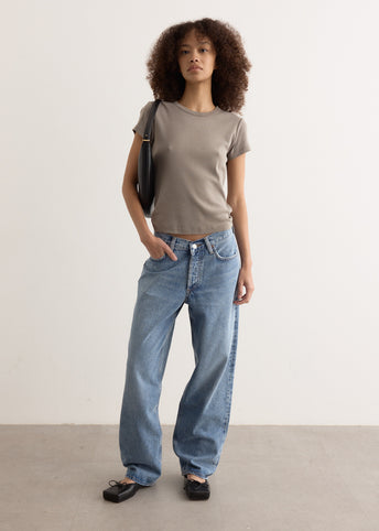 V-Waist Baggy Jeans