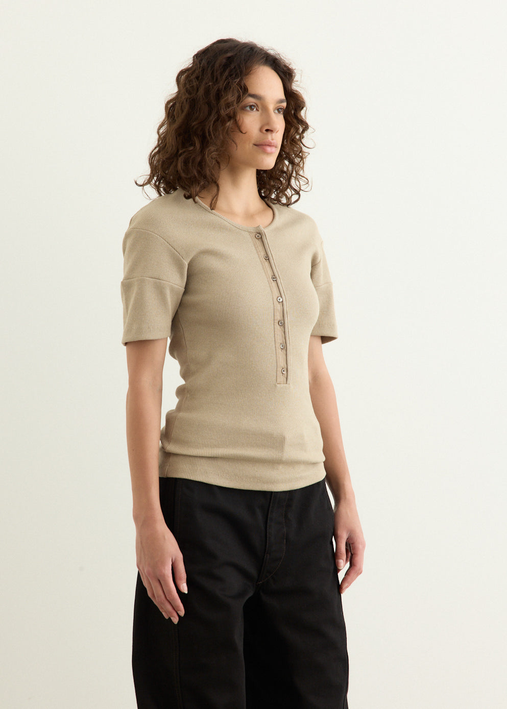 Fitted Henley Top