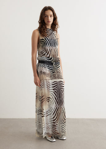 Zebra Slip Dress