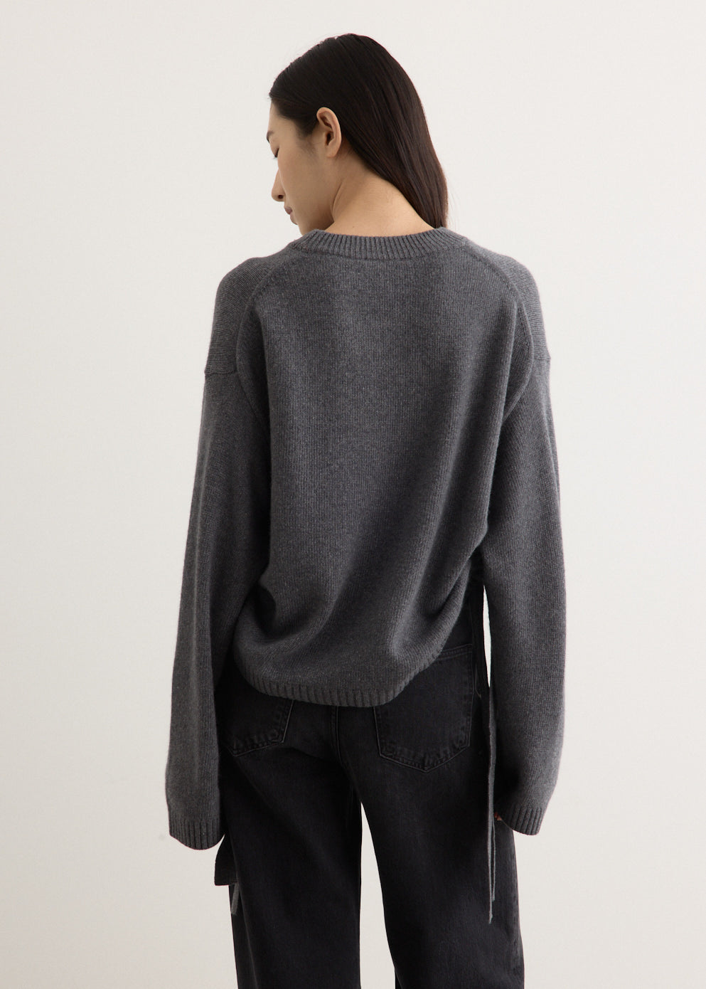 Future Wool Mix Oversized O-Neck Jumper