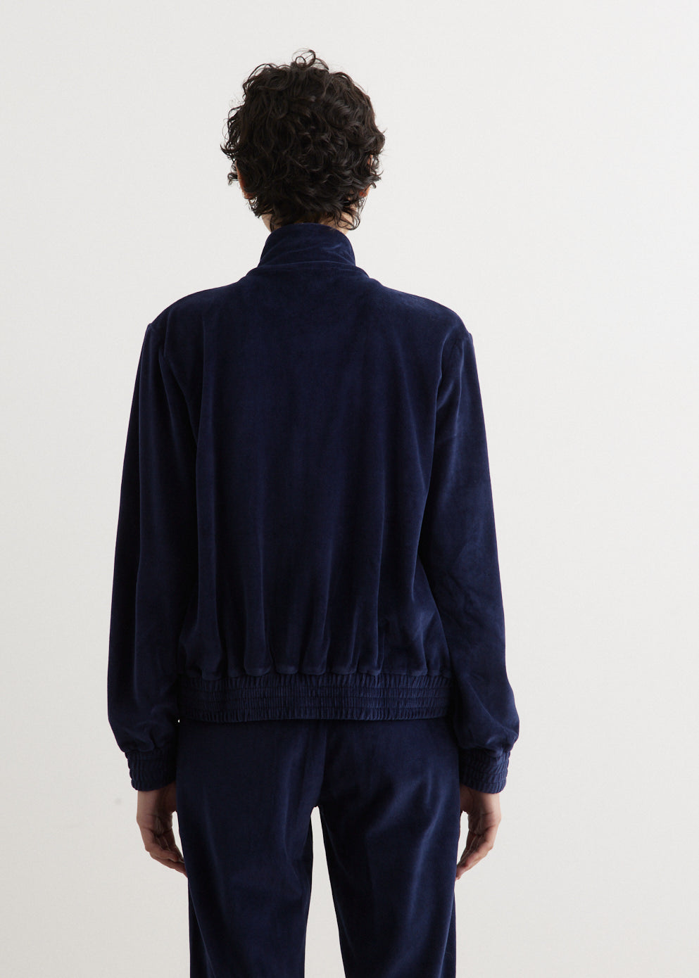 Script Velour Track Jacket