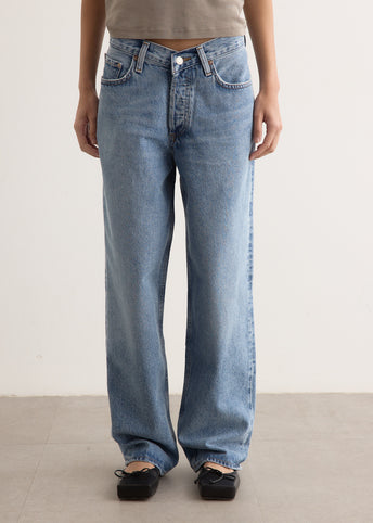 V-Waist Baggy Jeans
