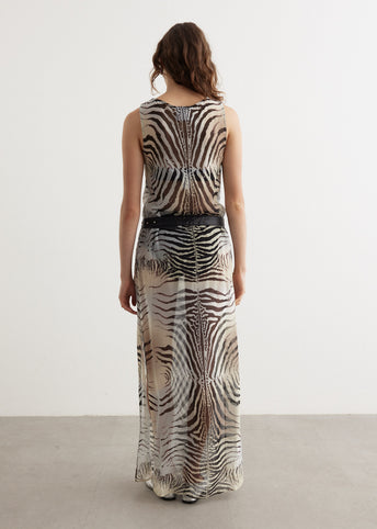 Zebra Slip Dress