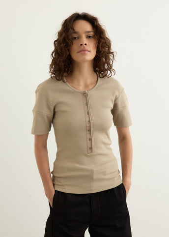 Fitted Henley Top