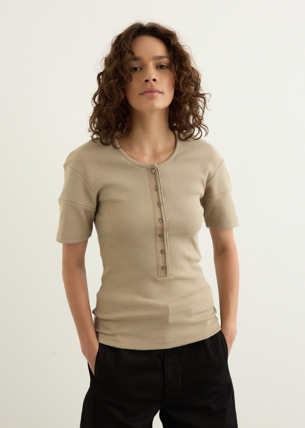 Fitted Henley Top