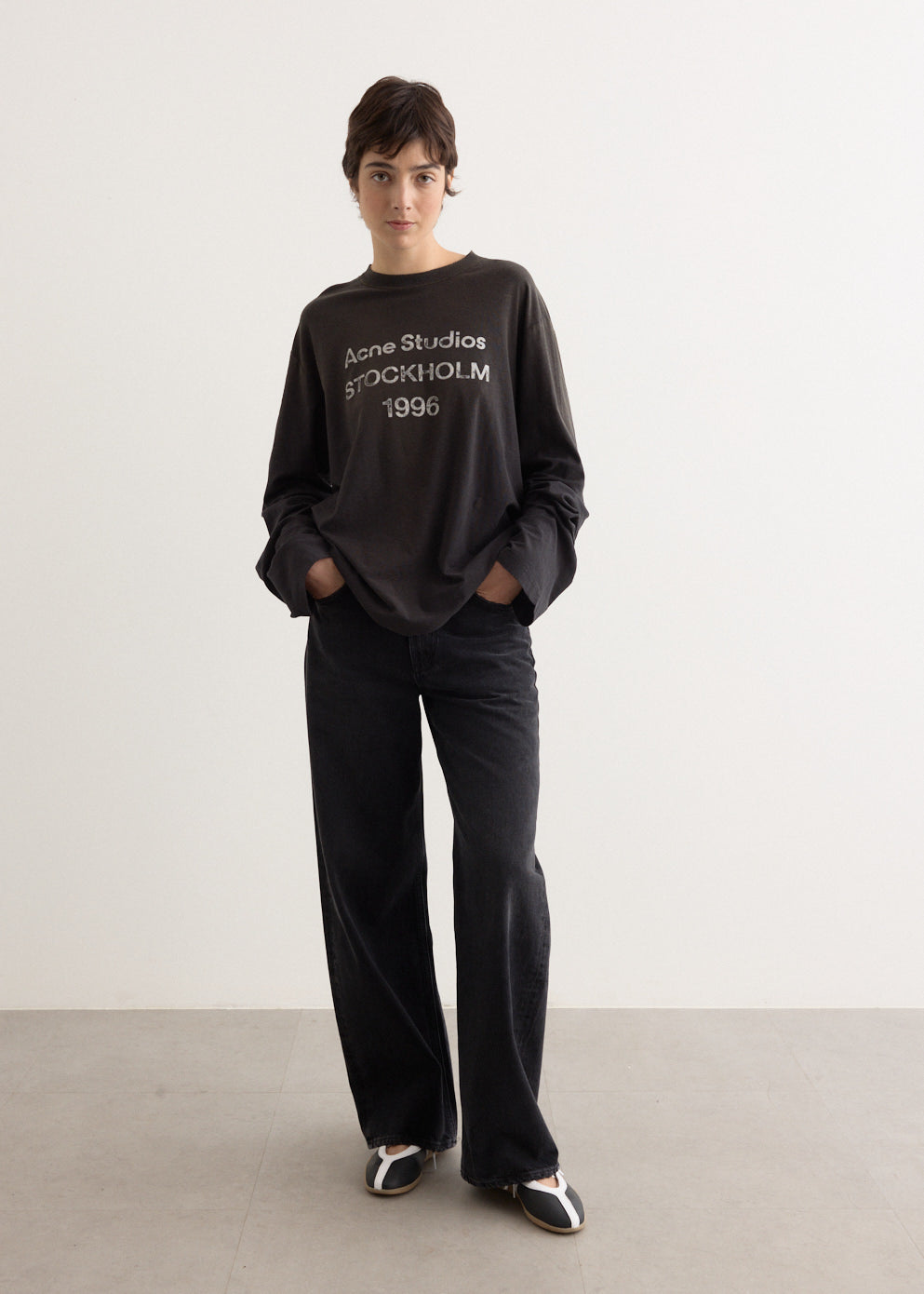 トップス Acne Studios Black long Tshirt 1996 M Acne Studios Exford U 1996 T-Shirt | Saks Fifth Avenue