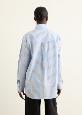 Stripe Cotton Oversized Shirt