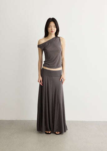 Fine Jersey Asymm Top