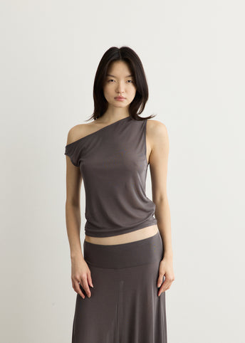 Fine Jersey Asymm Top