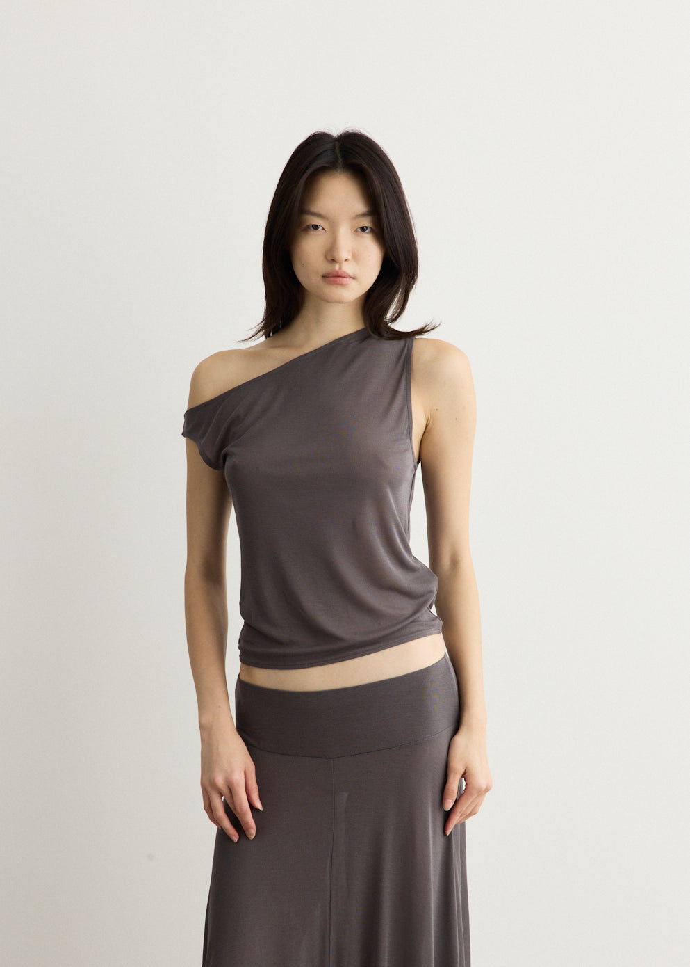 Fine Jersey Asymm Top