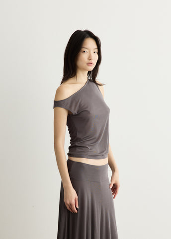 Fine Jersey Asymm Top