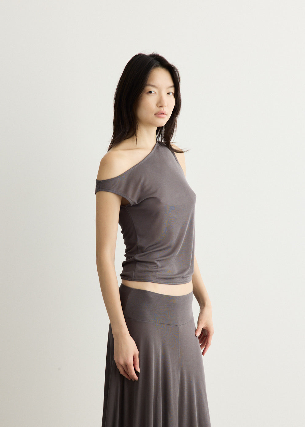 Fine Jersey Asymm Top