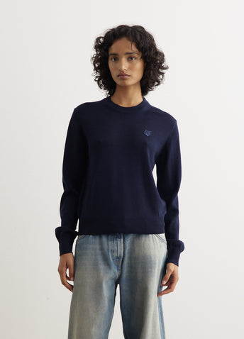 Bold Fox Head Patch Regular Jumper