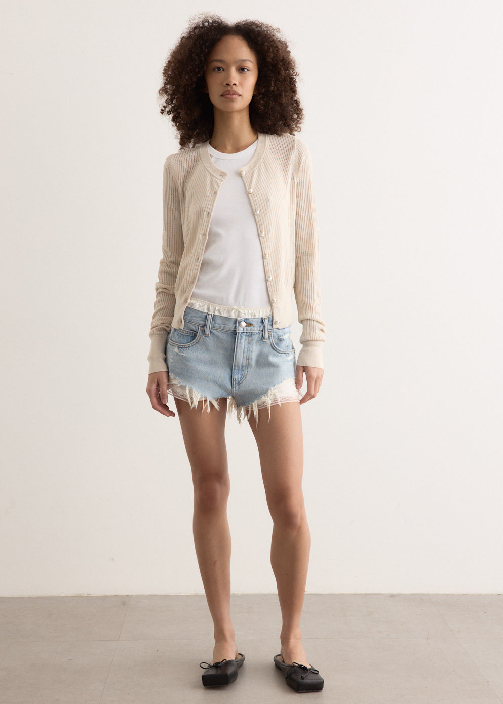 Pre-styled Cutoff Shorts