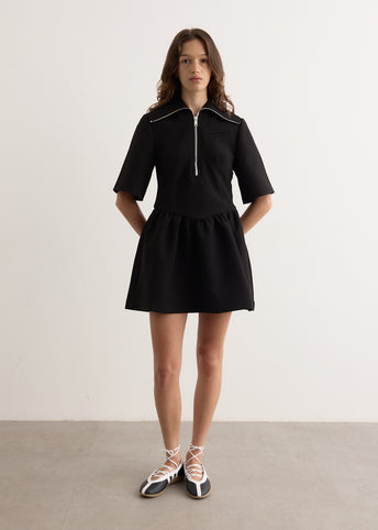 Bonded Crepe Mini Dress