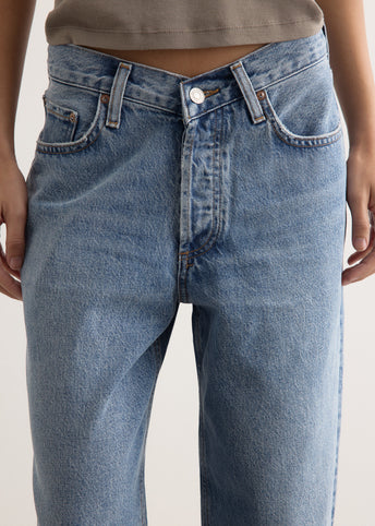 V-Waist Baggy Jeans