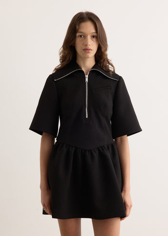 Bonded Crepe Mini Dress