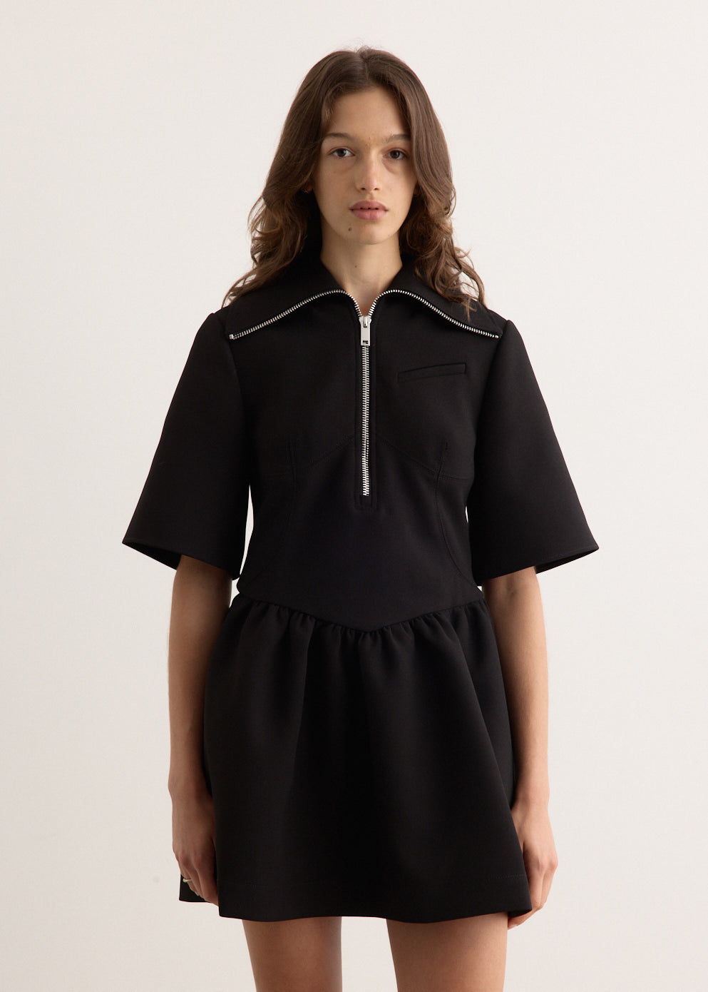 Bonded Crepe Mini Dress
