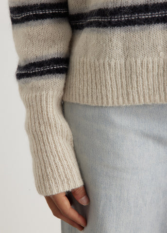 Kelly Stripe Long Sleeve Sweater