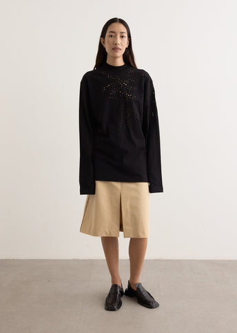 Heger Embroidered Long Sleeve T-Shirt