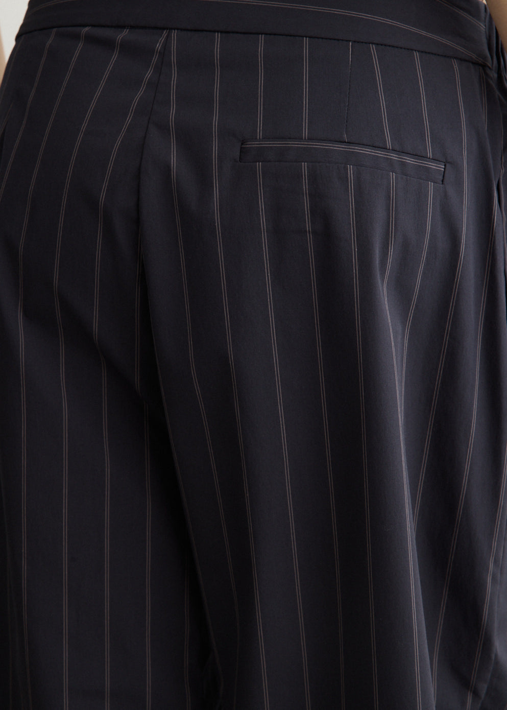 Stripe Relaxed Pleat Pants