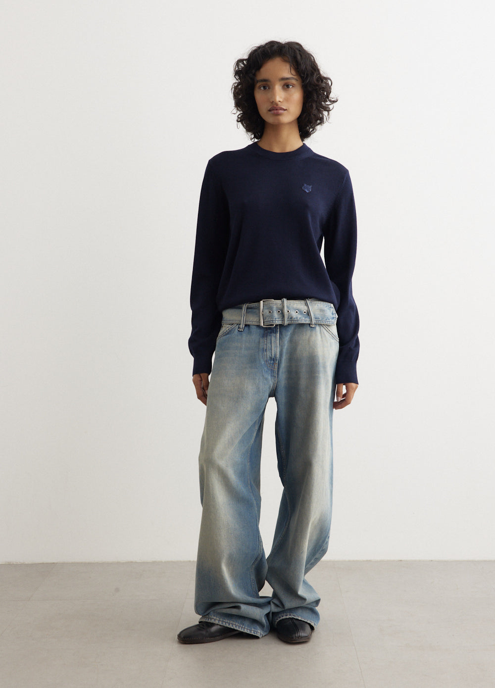 Bold Fox Head Patch Regular Jumper