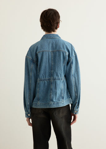Amy Cinched Denim Trucker Jacket