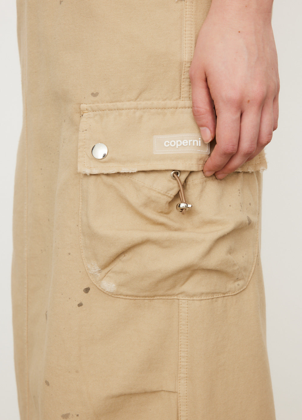 Canvas Cargo Maxi Skirt