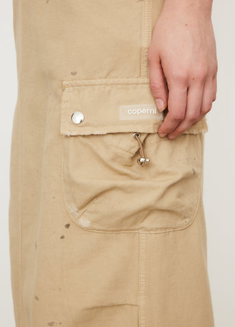 Canvas Cargo Maxi Skirt
