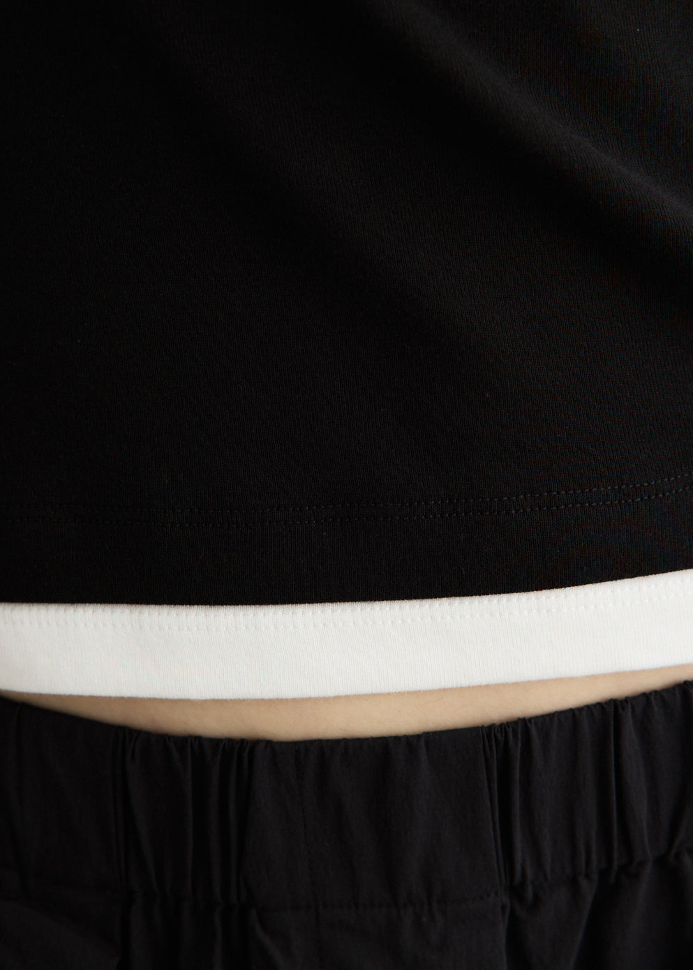 Organic Cotton Layered Long Sleeve Top
