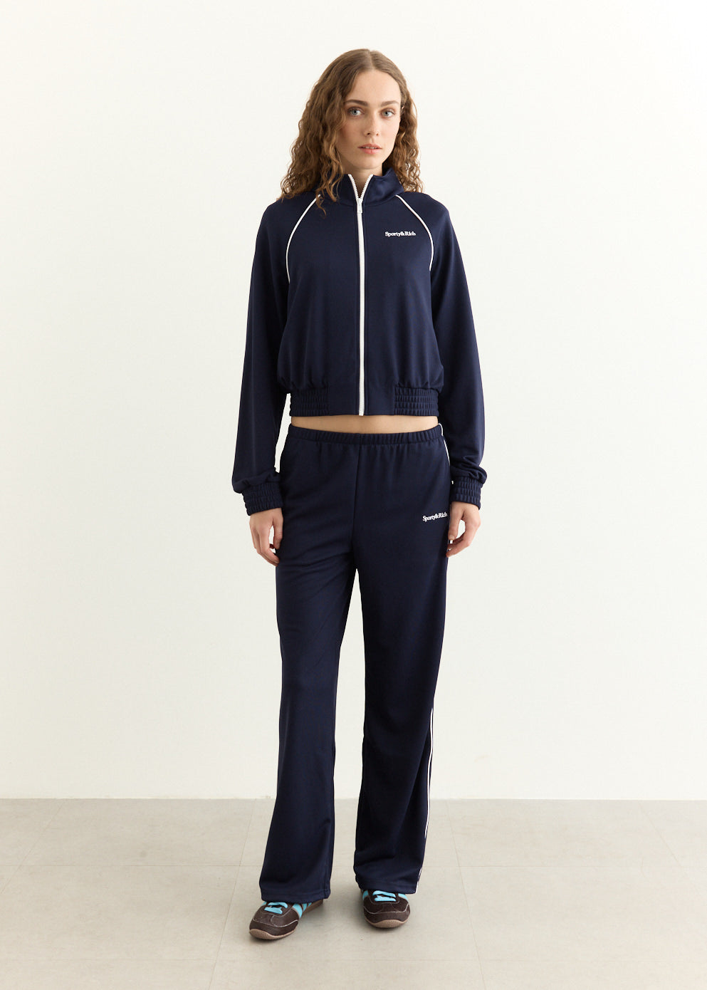 Serif Logo Retro Track Jacket