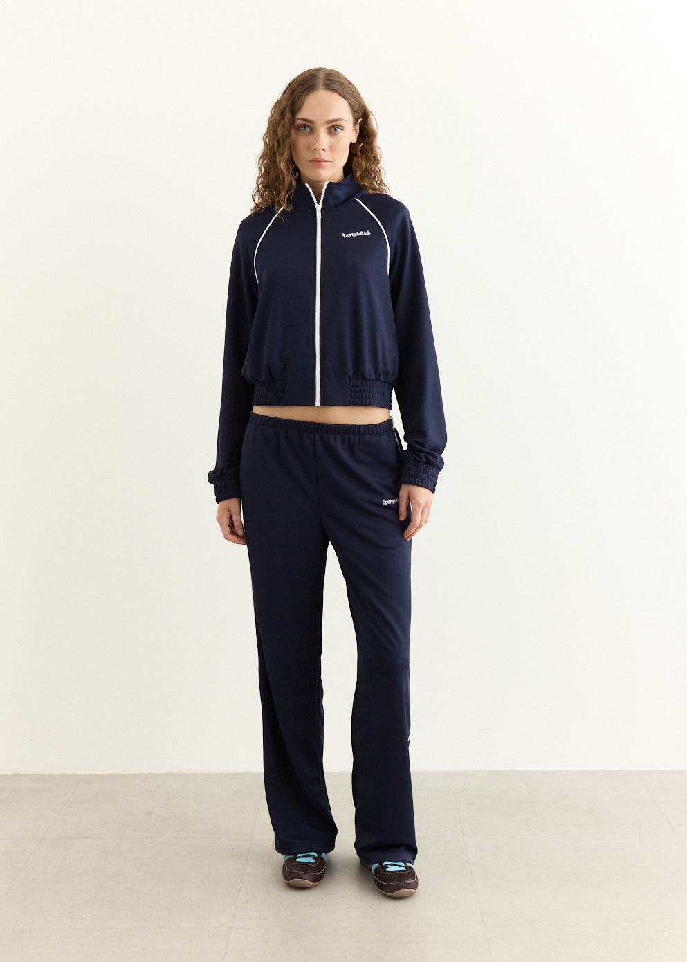 Serif Logo Retro Track Pant