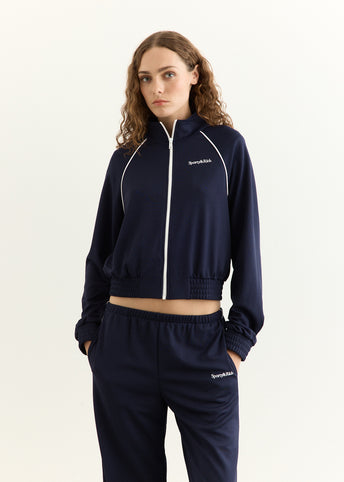 Serif Logo Retro Track Jacket