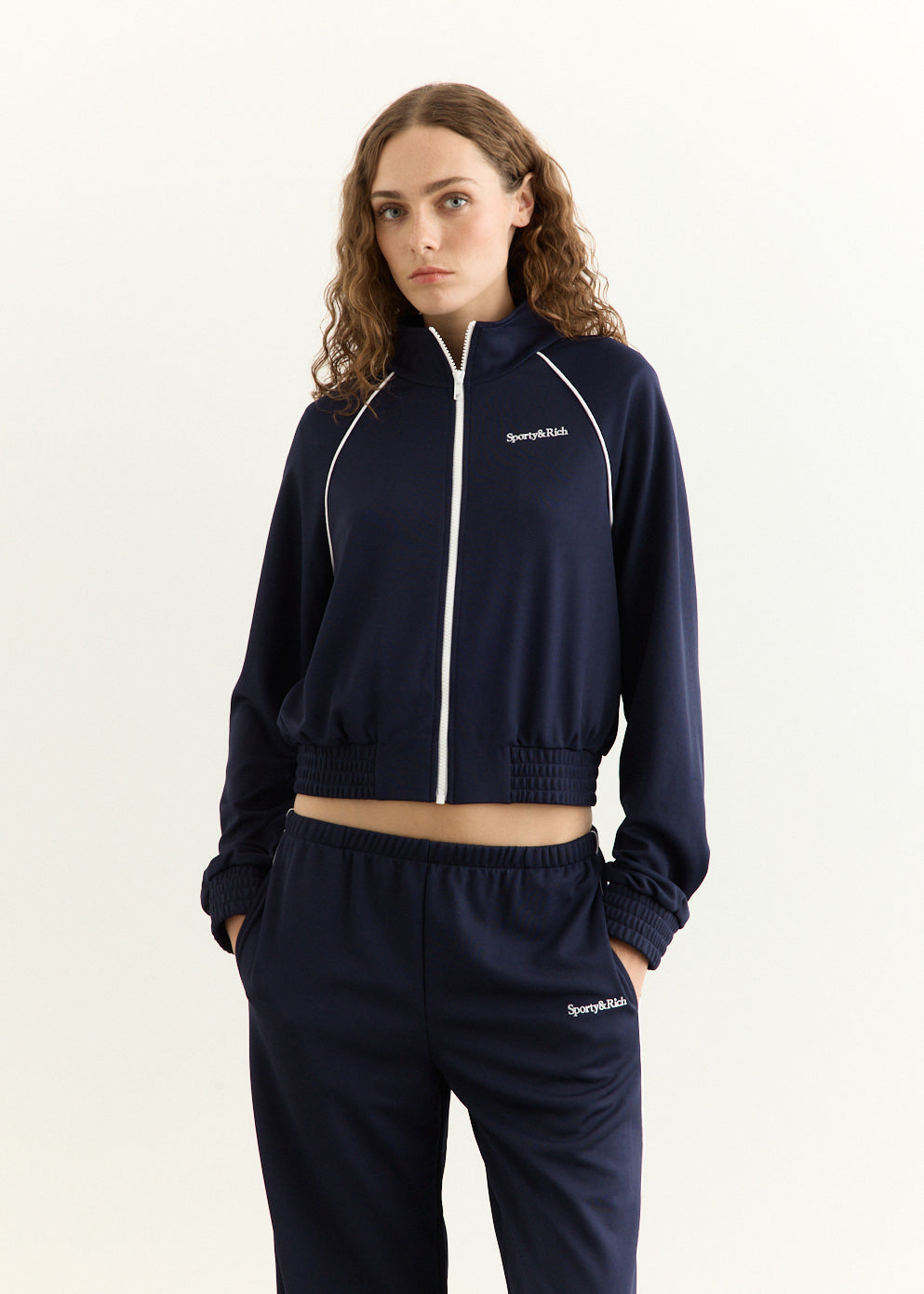 Serif Logo Retro Track Jacket