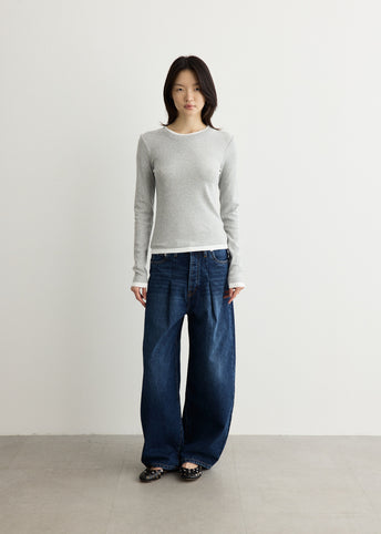 Organic Cotton Layered Long Sleeve Top