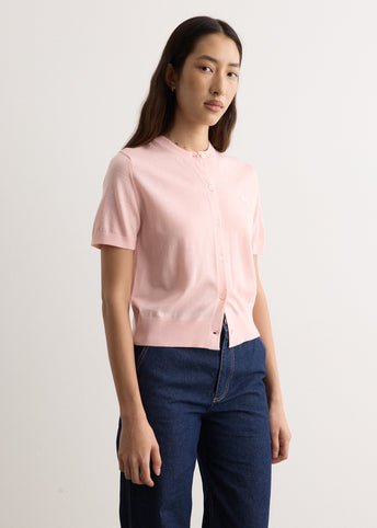 Baby Fox Patch Regular Short Sleeve Cardigan