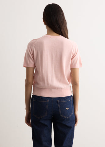 Baby Fox Patch Regular Short Sleeve Cardigan