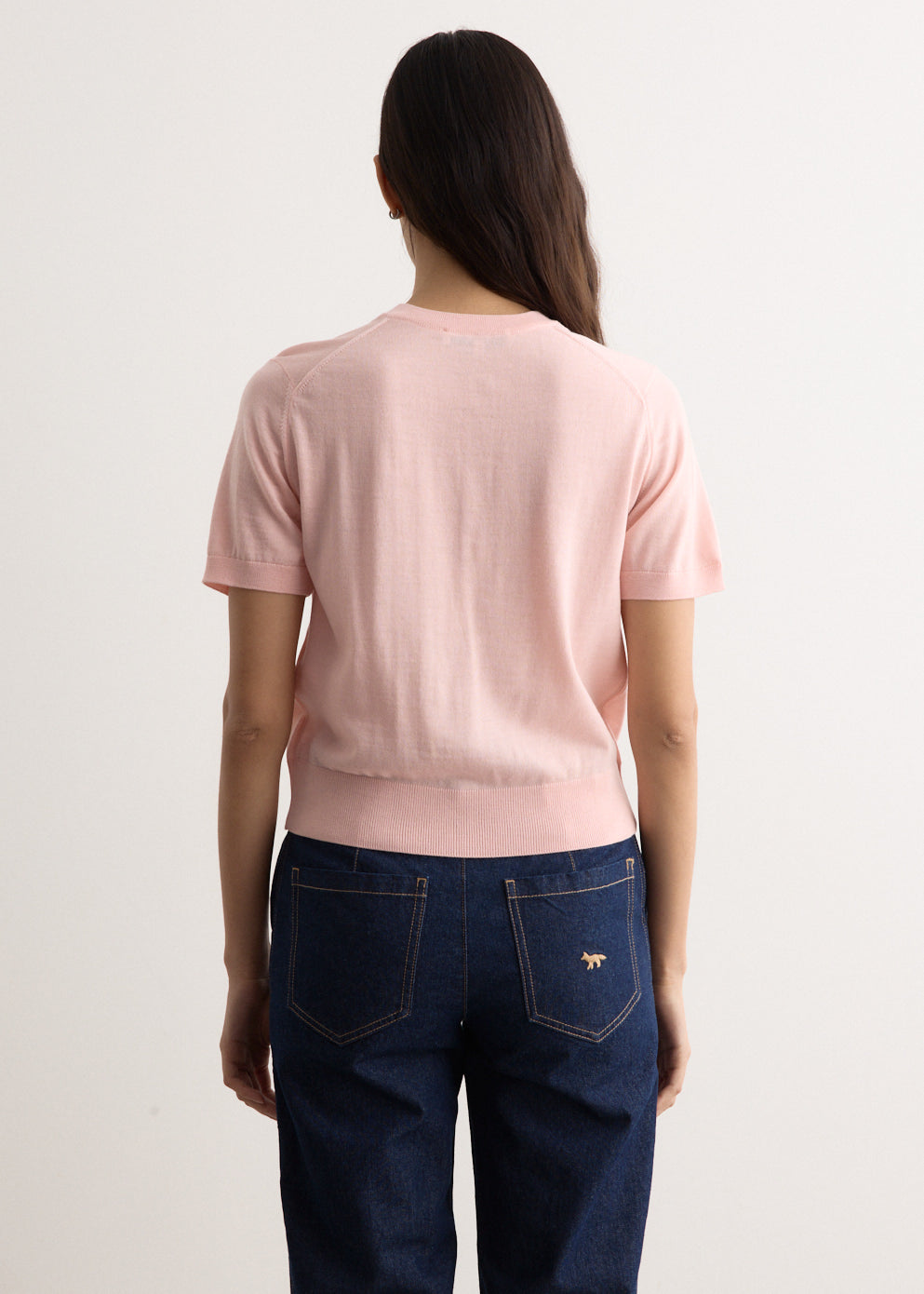 Baby Fox Patch Regular Short Sleeve Cardigan